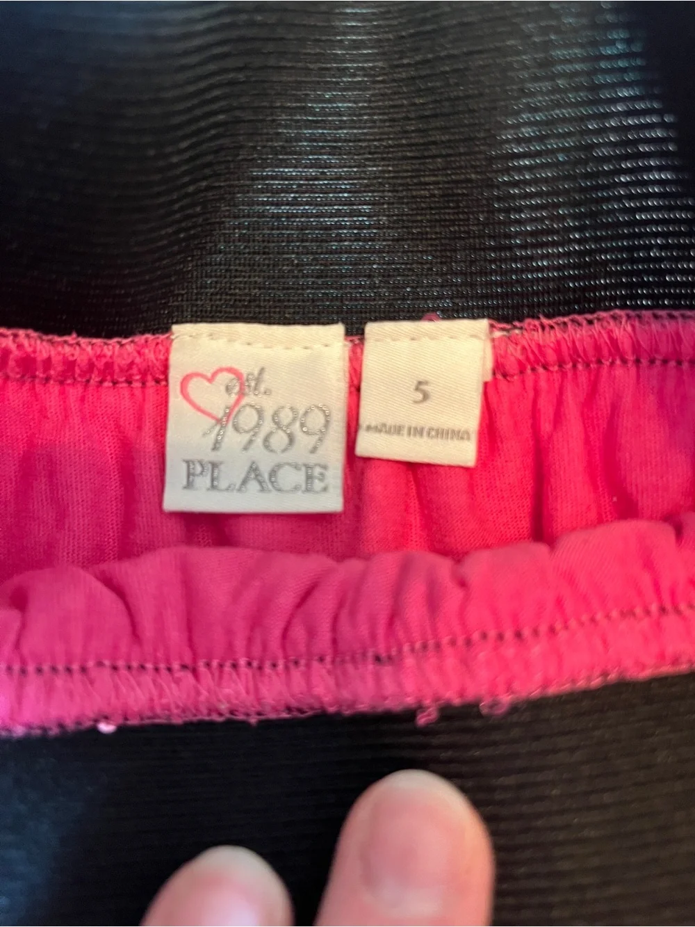 Children’s Place 1989 Black Waist Pink Ombré Sequin Tiered Mini Skirt